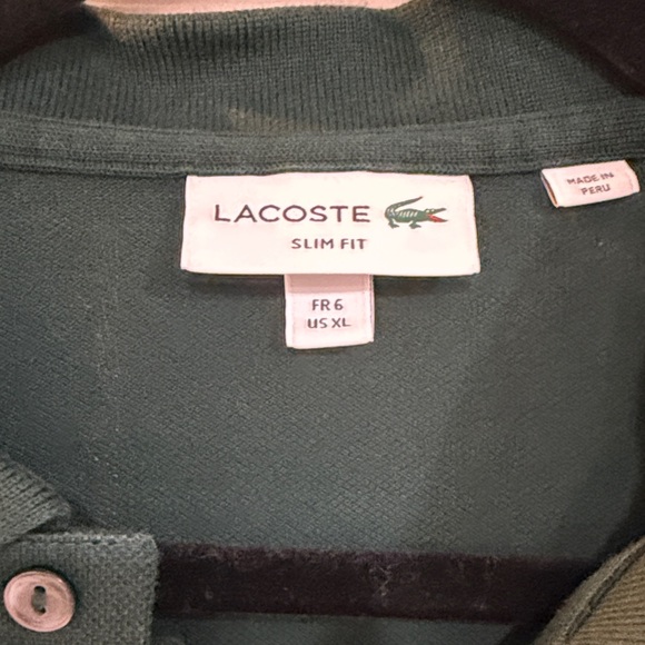 Lacoste Men's Polo Shirt in Forest Green - Picture 2 of 3